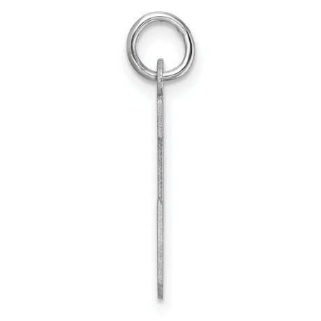 Sterling Silver Letter J Pendant, Bold Block Initial Charm in Modern Font
