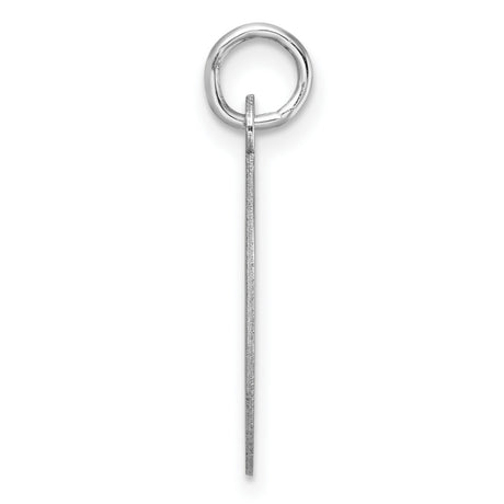 Sterling Silver Pendant, Letter O Open Cutout Design, Modern Monogram Charm for Women