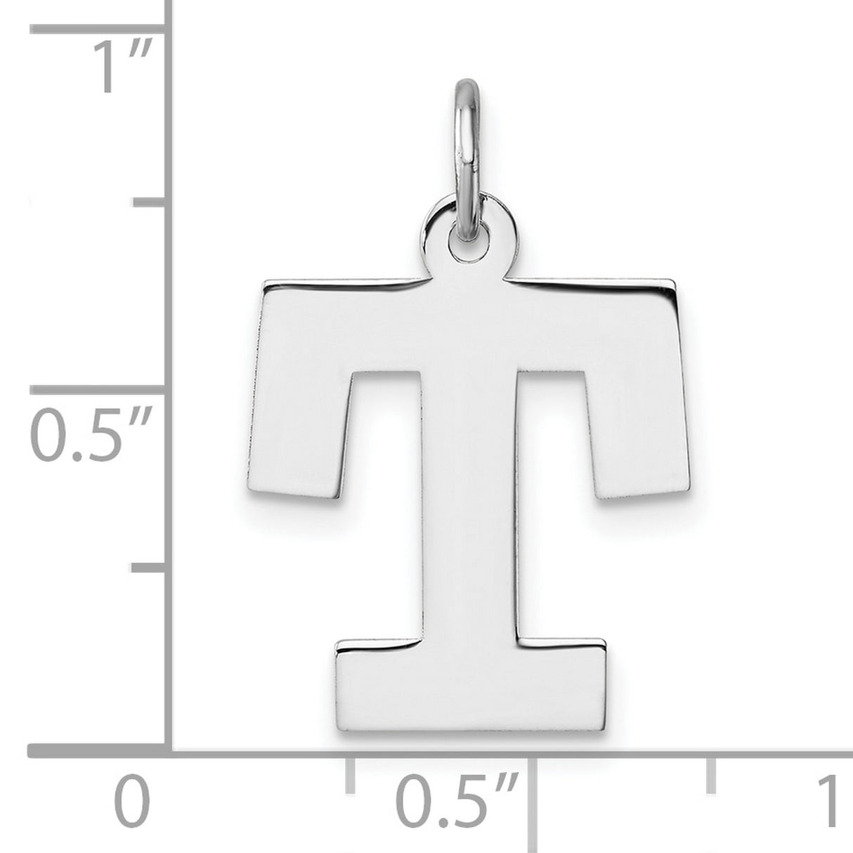 Sterling Silver Tau Cross Pendant, Polished Franciscan Christian Devotional Jewelry