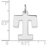 Sterling Silver Tau Cross Pendant, Polished Franciscan Christian Devotional Jewelry
