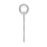 Sterling Silver Letter E Pendant, Modern Initial Charm, Unisex Minimalist Design