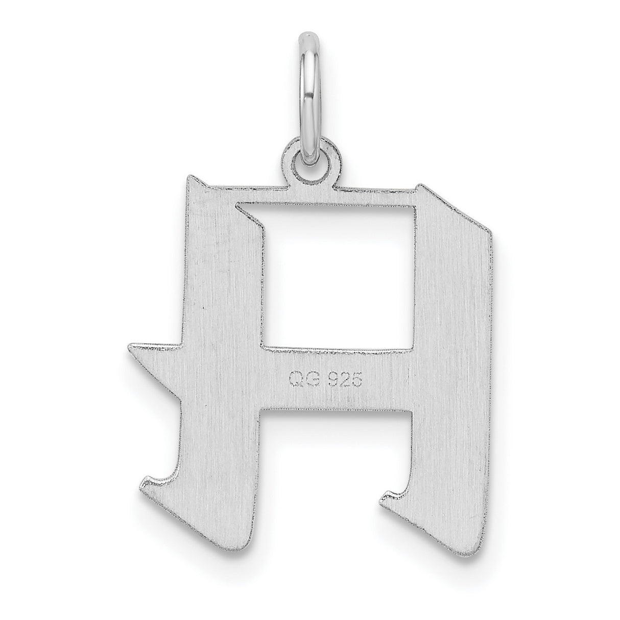 Sterling Silver Hebrew Letter Het Pendant, Modern Jewish Spiritual Design for Men and Women