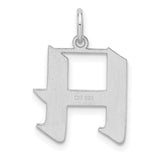 Sterling Silver Hebrew Letter Het Pendant, Modern Jewish Spiritual Design for Men and Women