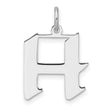 Sterling Silver Hebrew Letter Het Pendant, Modern Jewish Spiritual Design for Men and Women