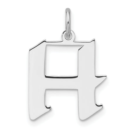 Sterling Silver Hebrew Letter Het Pendant, Modern Jewish Spiritual Design for Men and Women