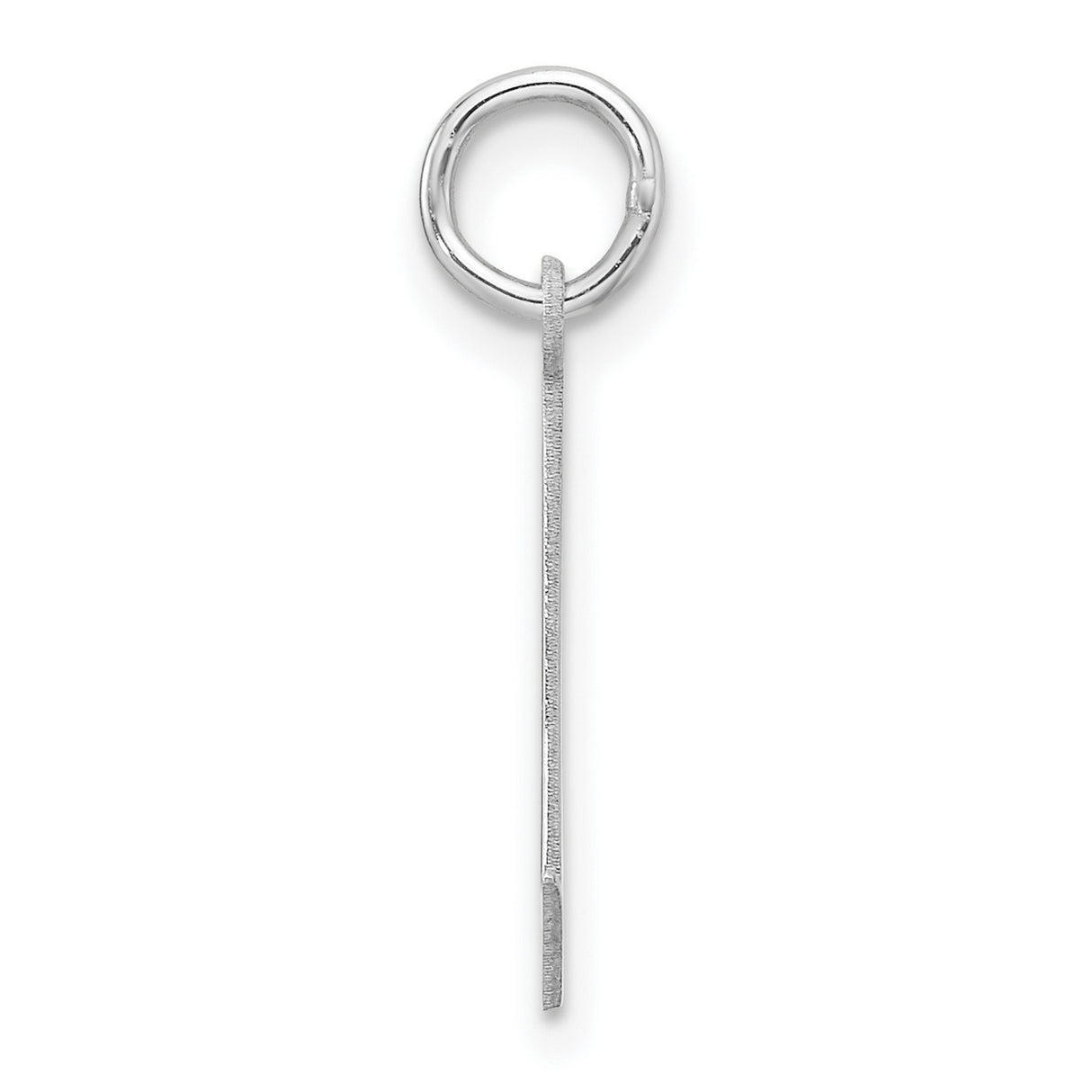 Sterling Silver Letter L Pendant Charm, Modern Block Initial Jewelry for Women or Unisex Wear