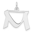 Sterling Silver Hebrew Letter Mem Pendant, Spiritual Judaica Jewelry for Women and Men