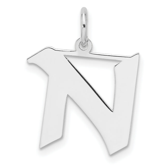 Sterling Silver Chai Pendant with Hebrew Life Symbol, Jewish Religious Charm for Men