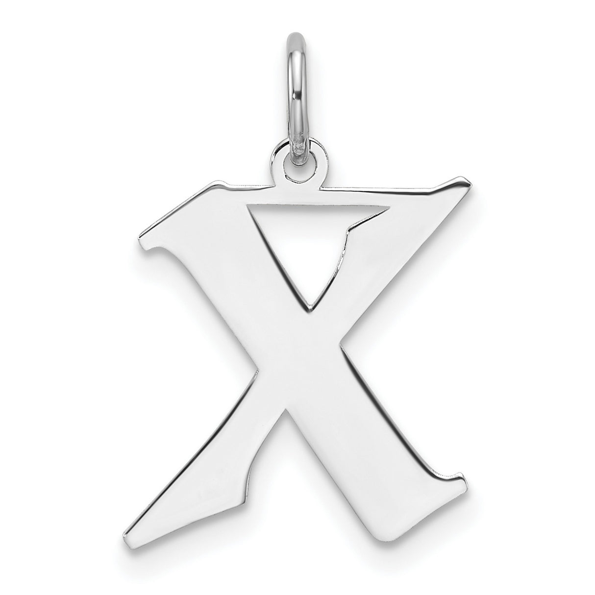 Sterling Silver Pendant, Hebrew Aleph Letter Design, Judaica Symbol for Faith and Spiritual Identity