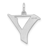 Sterling Silver Aleph Pendant with Cutout Triangle, Greek Recovery Symbol, Unisex Sobriety Jewelry