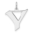 Sterling Silver Aleph Pendant with Cutout Triangle, Greek Recovery Symbol, Unisex Sobriety Jewelry