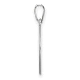 Sterling Silver Pendant, Initial C Scroll Design Openwork Script Letter Charm for Women