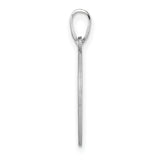 Sterling Silver Initial E Pendant, Script Letter Charm with Circular Filigree Design