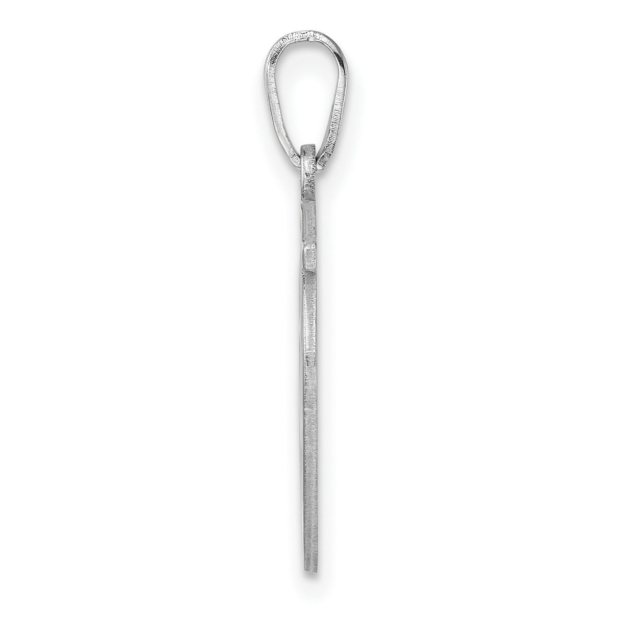 Sterling Silver Monogram Pendant with CJ Interlocking Letters, Ornate Script Initial Charm