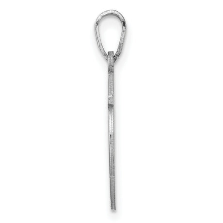 Sterling Silver Pendant with Intertwined W P Monogram Letters in Circular Frame Design