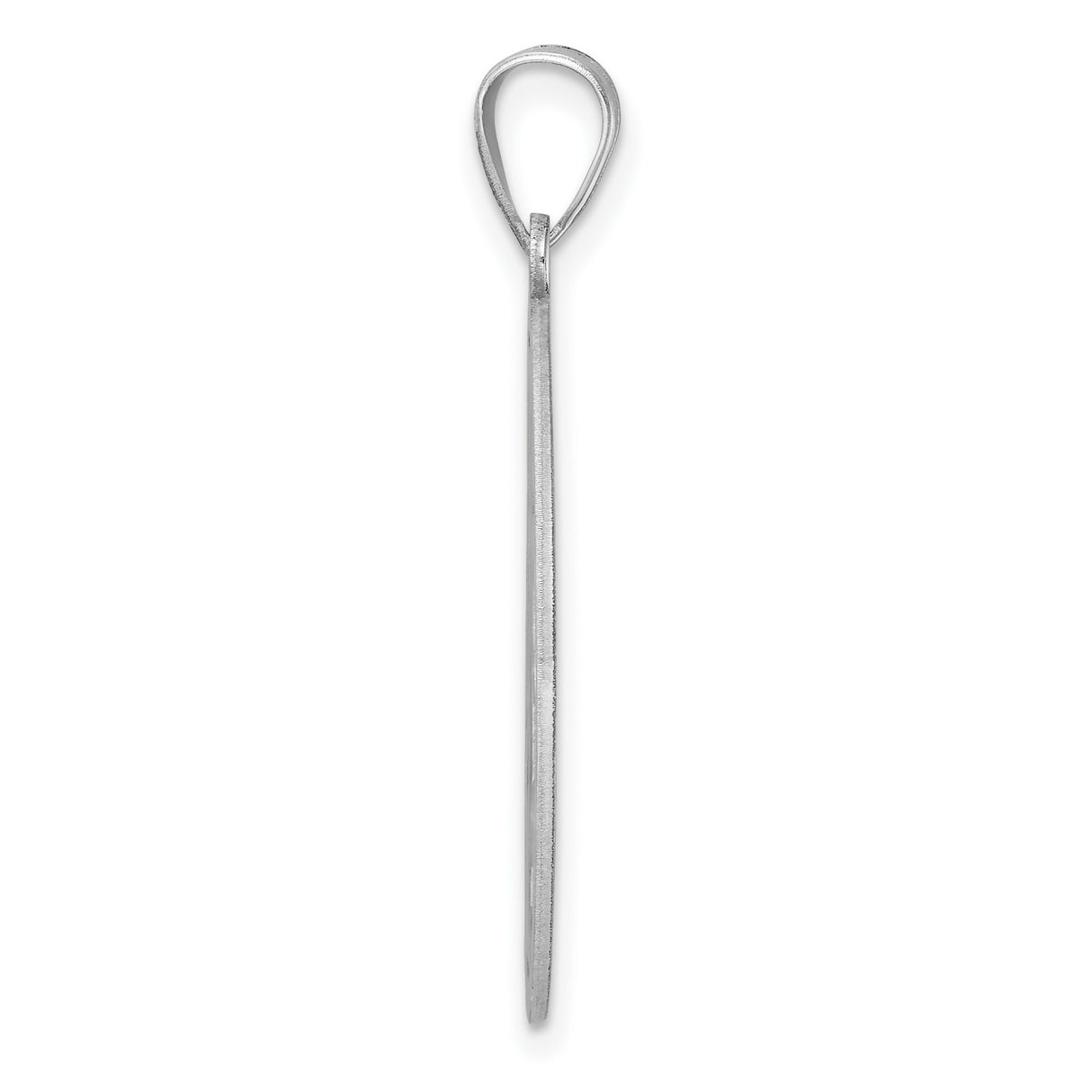 Sterling Silver Initial Pendant with Filigree Circle Design, Letter I Monogram Charm for Women