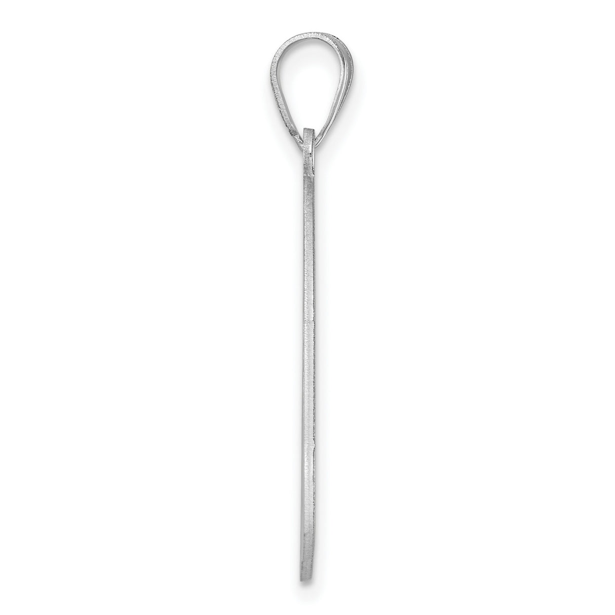Sterling Silver Pendant with Script Letter K in Round Frame, Monogram Initial Charm