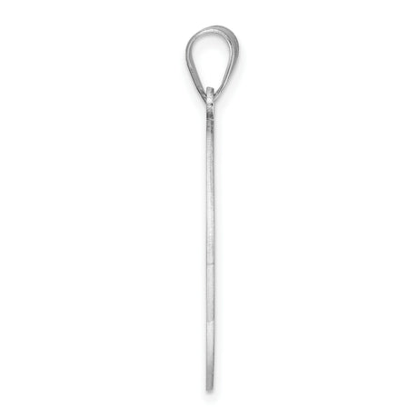 Sterling Silver Initial Pendant with Letter N in Decorative Openwork Circle Design