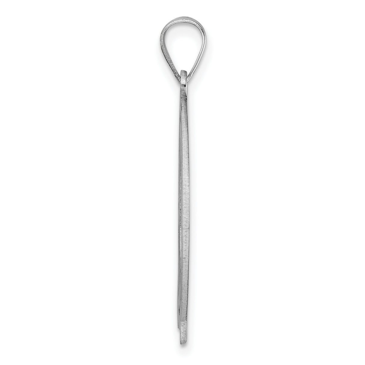 Sterling Silver Initial Pendant with Script Letter Q, Ornate Monogram Charm for Women or Unisex Wear