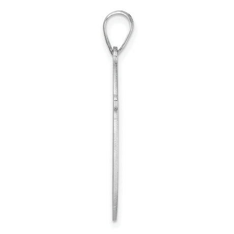 Sterling Silver Monogram Pendant with Interlocking Script Letters P W in Circular Frame
