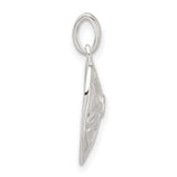 Sterling Silver Heart Pendant with Cubic Zirconia, Openwork Floral Design, Romantic Jewelry for Women
