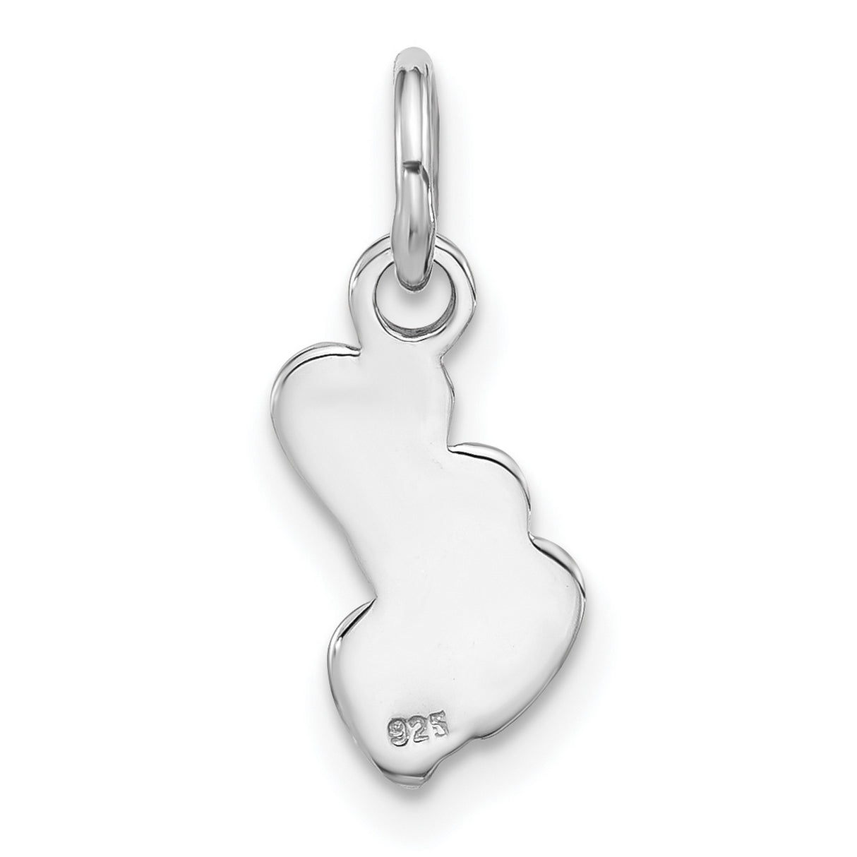 Sterling Silver Heart Charm Pendant with Pink and Blush Enamel Hearts, Romantic Jewelry for Women