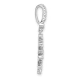 Sterling Silver Snowflake Pendant with Cubic Zirconia, Winter Holiday Charm for Women