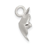 Sterling Silver Daffodil Flower Stud Earrings with Textured Floral Design