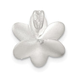 Sterling Silver Daffodil Flower Stud Earrings with Textured Floral Design