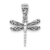 Sterling Silver Dragonfly Pendant with Filigree Wings, Bohemian Nature-Inspired Jewelry for Women