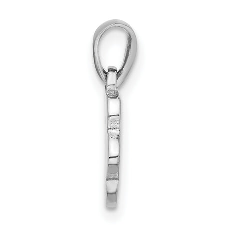Enameled Dog Paw Charm Pendant in Real 925 Sterling Silver