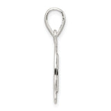 Sterling Silver Shamrock Pendant with Heart-Shaped Clover Leaves, Irish Good Luck Charm