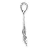 Sterling Silver Celtic Knot Teardrop Pendant with Openwork Design for Women