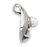 Sterling Silver Seashell Pendant with Pearl, Seahorse and Starfish Ocean Theme