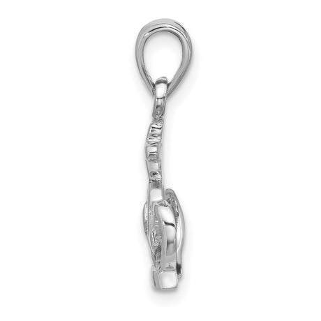 Sterling Silver Crown Cross Pendant, Openwork Religious Symbol of Faith and Authority, Unisex