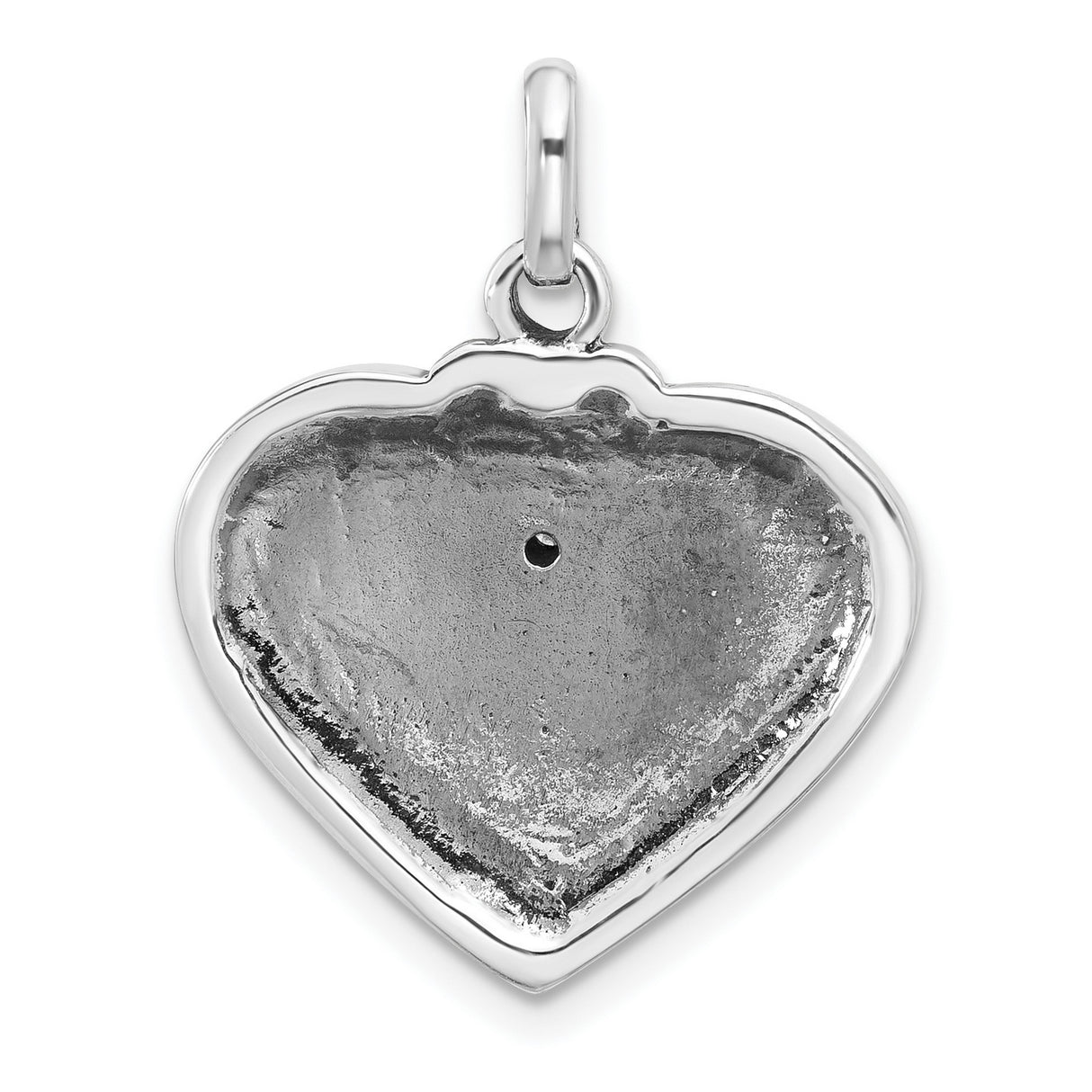 Sterling Silver Heart Pendant with Caduceus Symbol and Wings, Medical Jewelry for Women