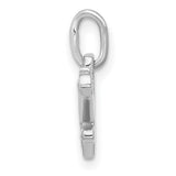 Sterling Silver Electric Guitar Pendant Charm, Musician Jewelry for Rock Lovers