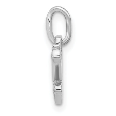 Sterling Silver Electric Guitar Pendant Charm, Musician Jewelry for Rock Lovers