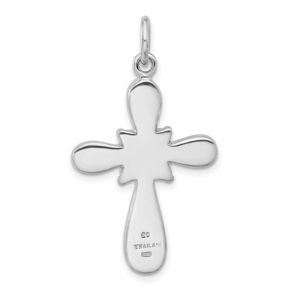 Sterling Silver Cross Pendant with Mother of Pearl and Onyx Inlay, Unisex Bohemian Style