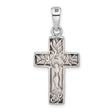 Sterling Silver Reversible Cross Pendant with Tree of Life Design