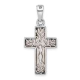 Sterling Silver Reversible Cross Pendant with Tree of Life Design