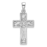 Sterling Silver Cross Pendant with Tree Design, Spiritual Nature-Inspired Jewelry