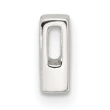 Sterling Silver Initial P Charm Pendant, Block Letter Alphabet Jewelry for Necklace or Bracelet