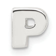Sterling Silver Initial P Charm Pendant, Block Letter Alphabet Jewelry for Necklace or Bracelet