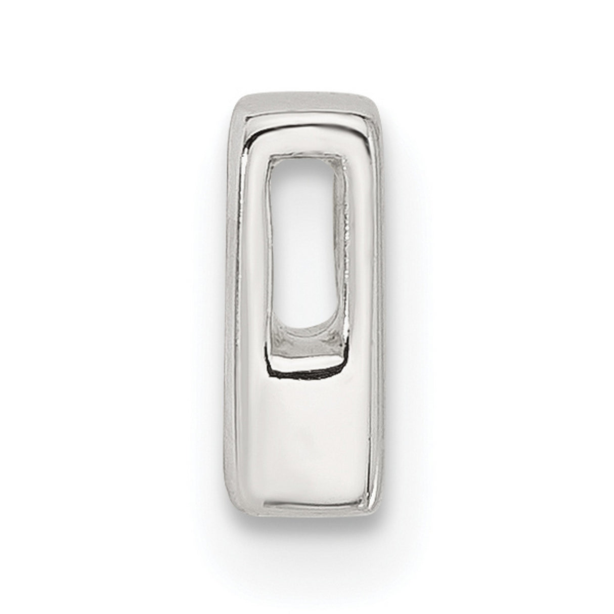 Sterling Silver Letter R Pendant Charm, Block Style Alphabet Monogram Jewelry for Women and Men
