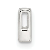 Sterling Silver Letter R Pendant Charm, Block Style Alphabet Monogram Jewelry for Women and Men