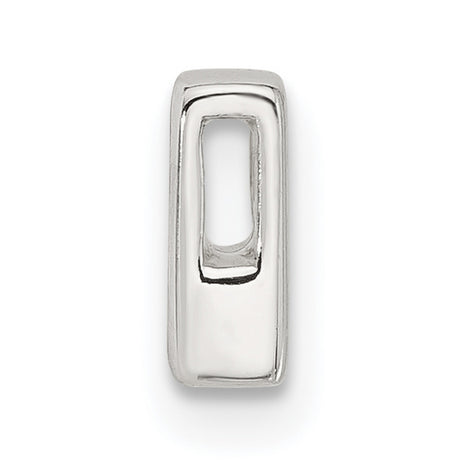 Sterling Silver Letter R Pendant Charm, Block Style Alphabet Monogram Jewelry for Women and Men