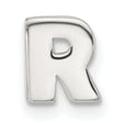 Sterling Silver Letter R Pendant Charm, Block Style Alphabet Monogram Jewelry for Women and Men