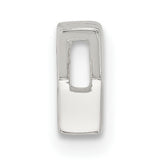 Sterling Silver Letter X Pendant Charm, Bold Modern Flat Initial Jewelry for Men or Women