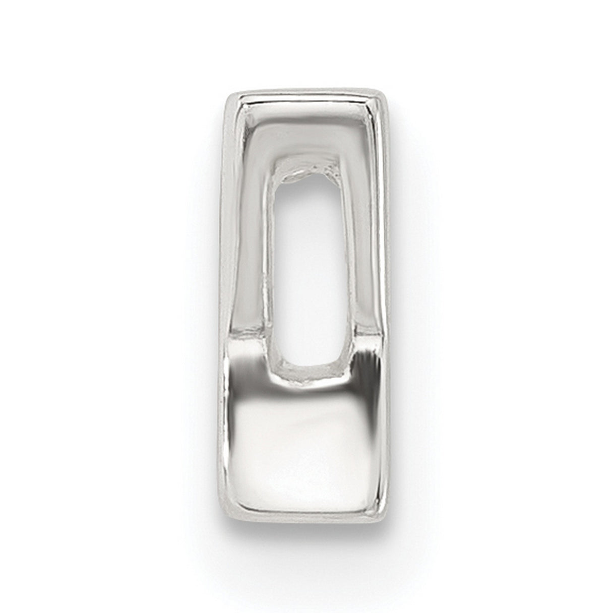 Sterling Silver Initial Y Pendant, Block Letter Charm with Polished Monogram Design